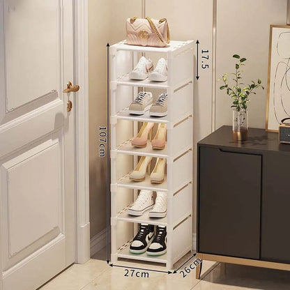 Magic shop White-7-layer Shoe Rack Storage Organizer